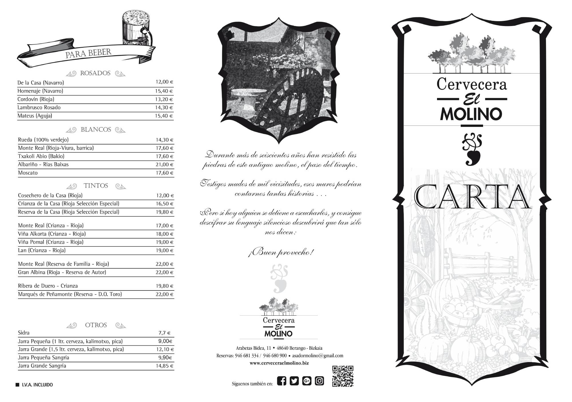 Carta Bebidas